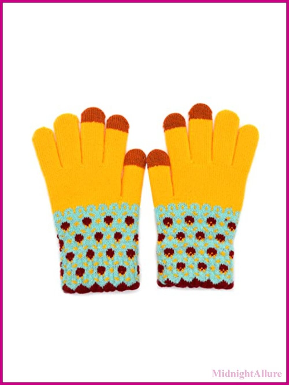 Cable Knit Touch Screen Winter Gloves Fleece Lined Mittens Warm Texting